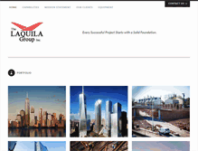 Tablet Screenshot of laquilagroup.com